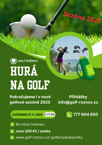 Golf pro začátečníky - 5 lekcí